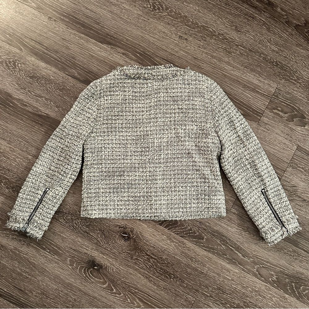 J. Crew Olympia Lady Jacket in Metallic Tweed Fringe Trim - Picture 9 of 11